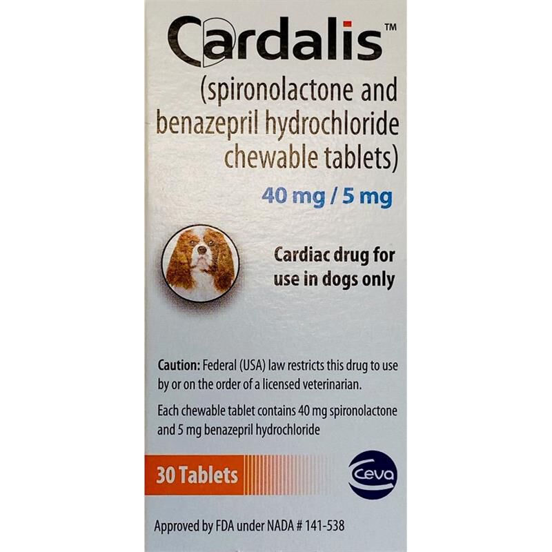 Cardalis Chewable Tablets for Dogs, 40 mg/5 mg, 30 Tablets