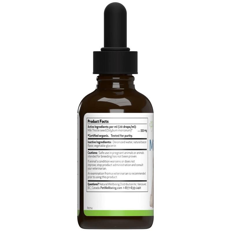 Pet Wellbeing Milk Thistle for Dogs and Cats 2 oz