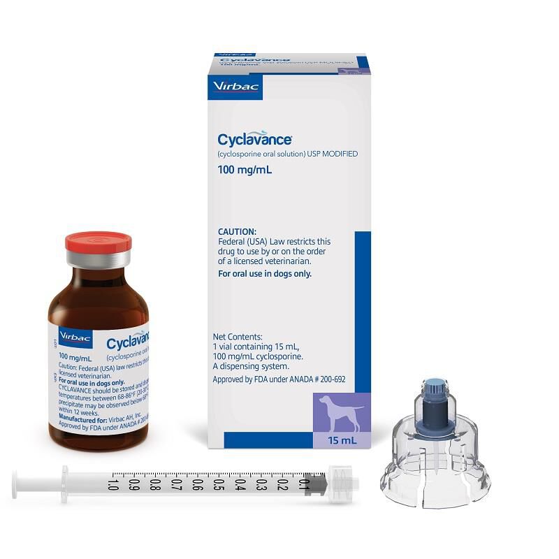 Cyclavance (Cyclosporine Oral Solution) USP Modified 100 mg/ml for Dogs