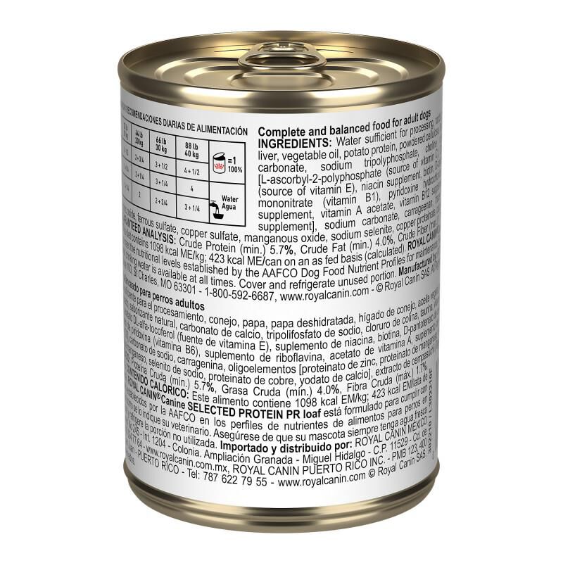 Royal Canin Veterinary Diet Selected Protein Potato & Rabbit Adult Canned Dog Food, 24 x 13.5 oz cans