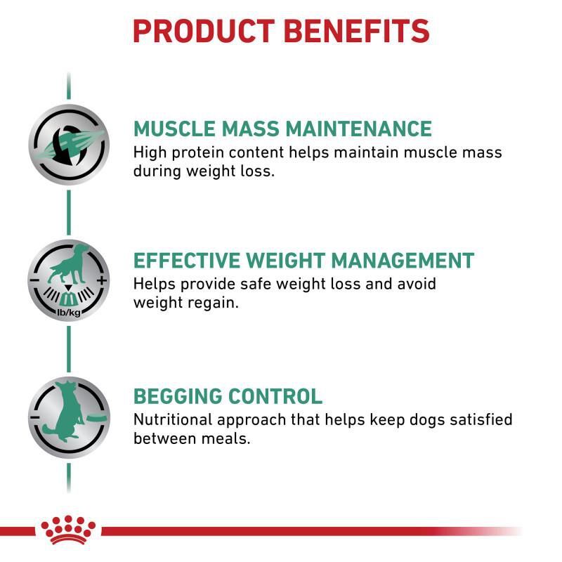 Royal Canin Veterinary Diet Adult Satiety Support Weight Management Loaf in Sauce Canned Dog Food, 24 x 13.5 oz cans