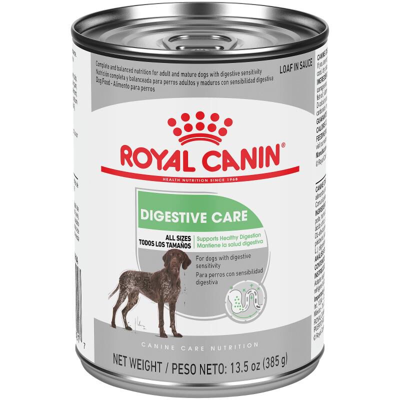 Royal Canin Canine Care Nutrition Adult Digestive Care Loaf in Sauce Canned Dog Food, 12 x 13.5 oz cans