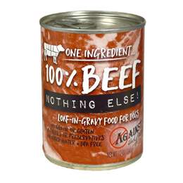 Against the Grain Nothing Else Grain Free One Ingredient 100% Beef Canned Dog Food, 11-oz  case of 12