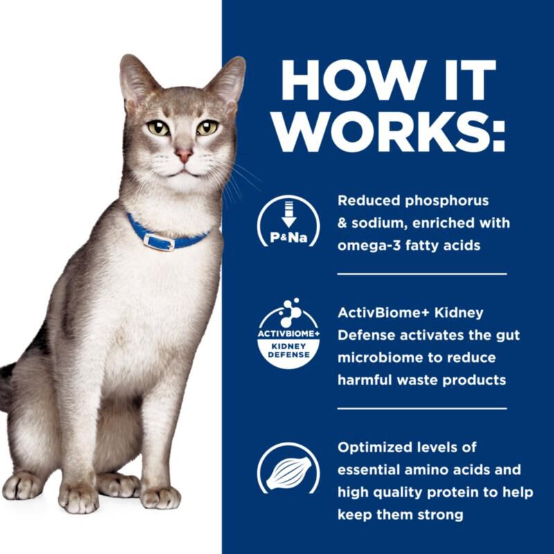 Hill's Prescription Diet k/d Kidney Care + Mobility Chicken & Vegetable Stew Wet Cat Food, 24 x 2.9 oz cans