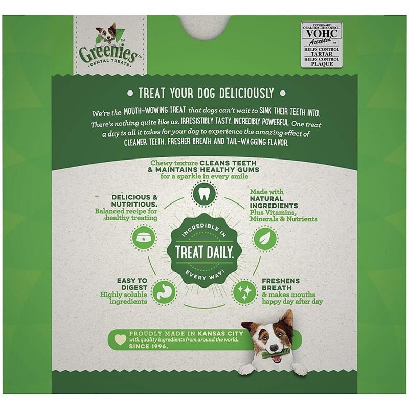 Greenies Dental Dog Treats, 36 oz Regular 25-50 lbs (36 ct)