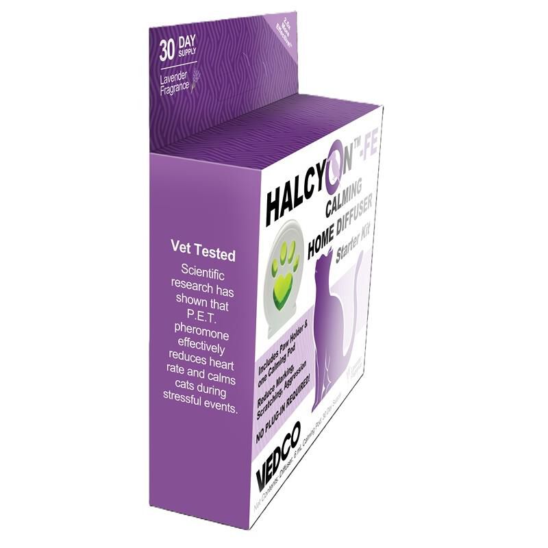 HALCYON-FE Calming Home Diffuser Starter Kit for Cats, 1 Pack