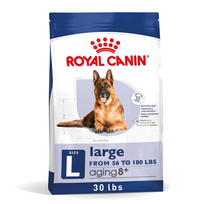 Royal Canin Size Health Nutrition Large Aging 8+ Adult Dry Dog Food, 30 lb bag