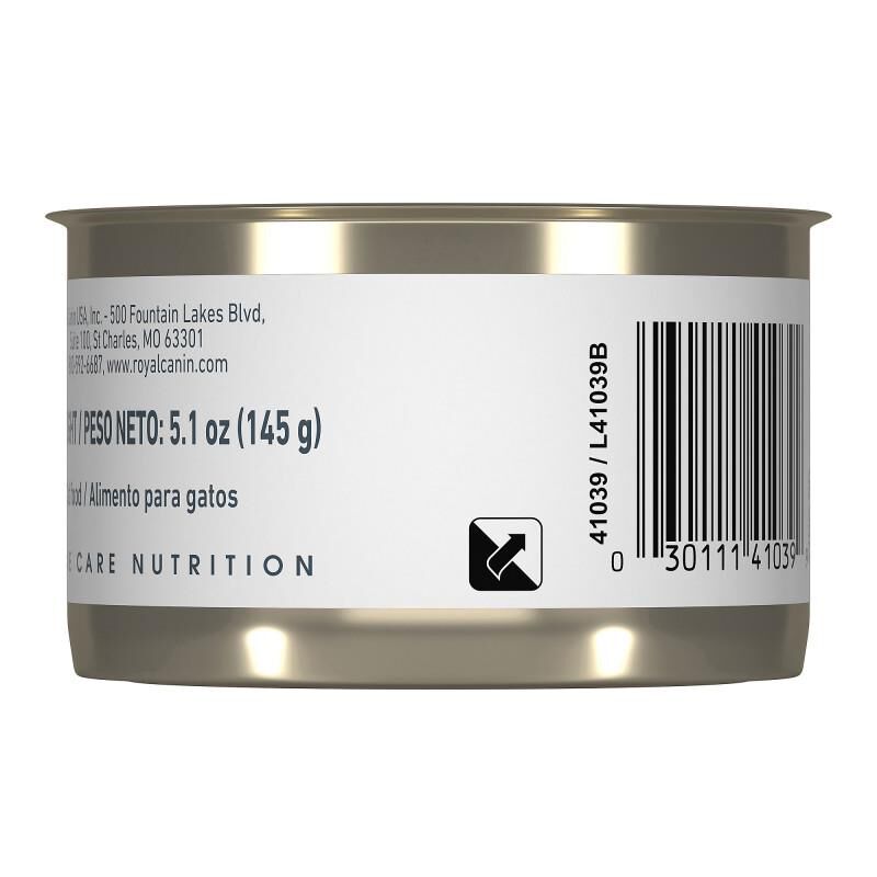 Royal Canin Feline Care Nutrition Adult Hair & Skin Care Loaf in Sauce Canned Cat Food, 24 x 5.1 oz cans