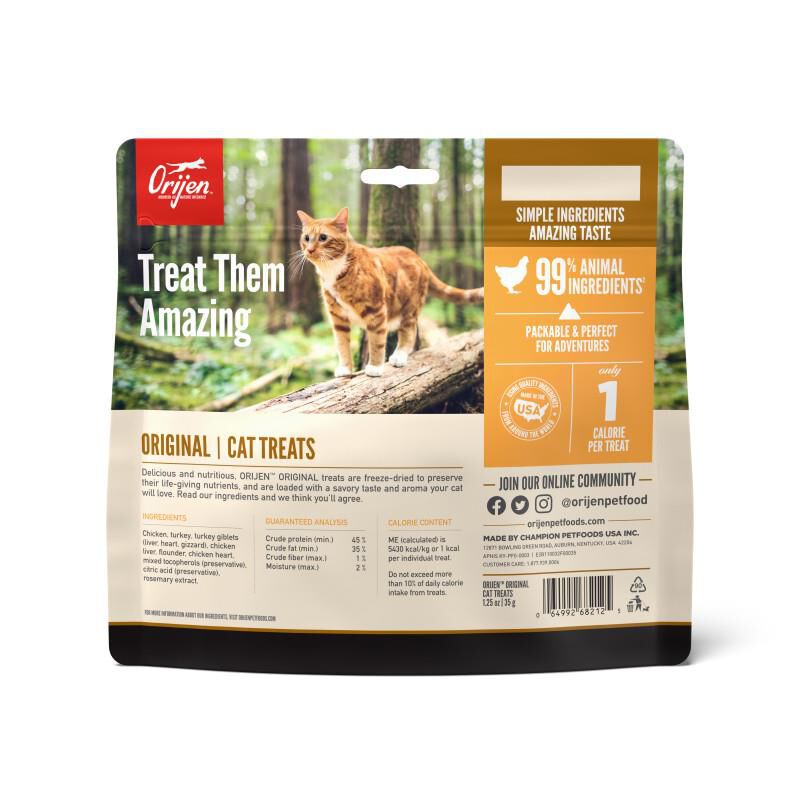 Orijen Original Freeze-Dried Cat Treats, 1.25 oz