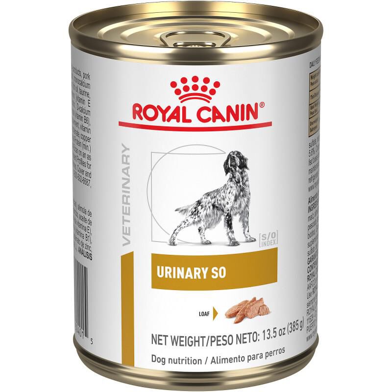 Royal Canin Veterinary Diet Adult Urinary SO Loaf in Sauce Canned Dog Food, 6 x 13.5 oz cans