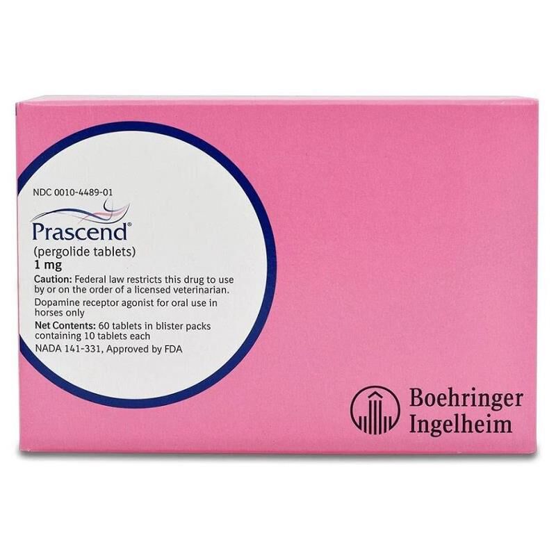 Prascend (pergolide tablets) for Horses 1 mg, 60 Ct.