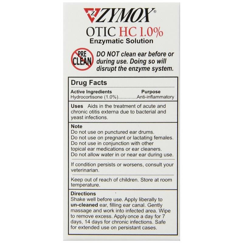 Zymox Otic 1.0% Hydrocortisone 1.25 oz