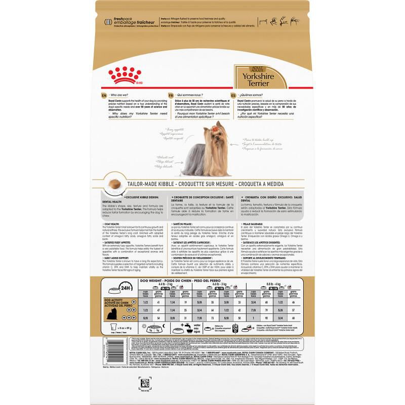 Royal Canin Breed Health Nutrition Yorkshire Terrier Adult Dry Dog Food, 2.5 lb bag