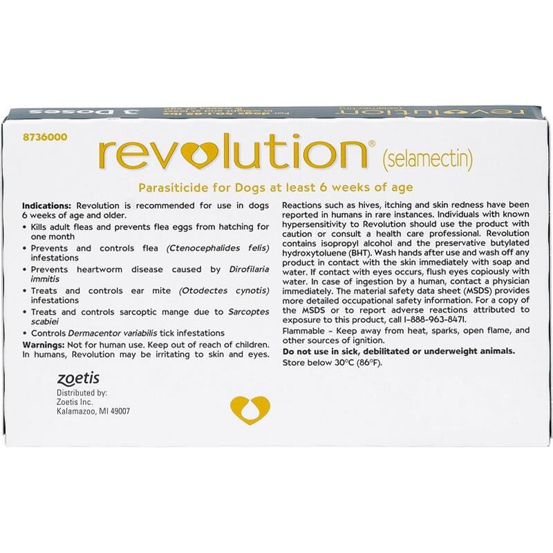 Revolution Topical for Dogs 40.1-85Teal, 3Month Supply