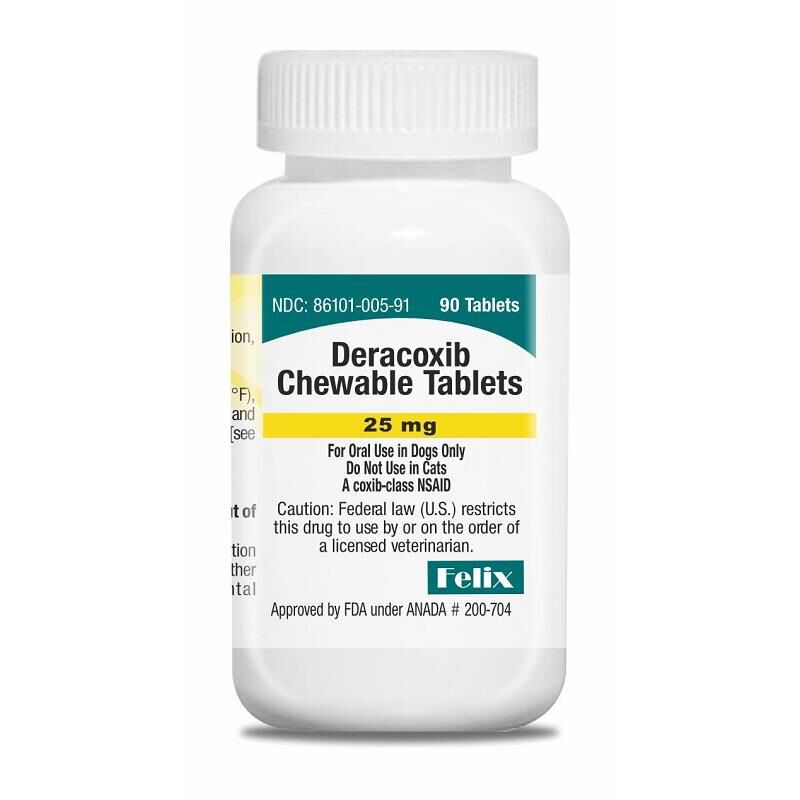 Felix Deracoxib Chewable Tablets for Dogs, 25 mg 90 ct