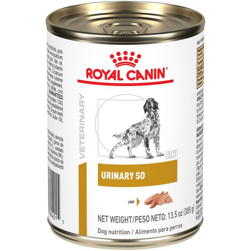 Royal Canin Veterinary Diet Adult Urinary SO Loaf in Sauce Canned Dog Food, 24 x 13.5 oz cans