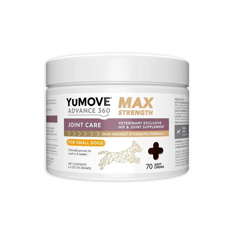 YuMove Advance 360 Max Hip & Joint Supplement for Dogs, 70 Soft Chews for Small Dogs (under 35 lbs)