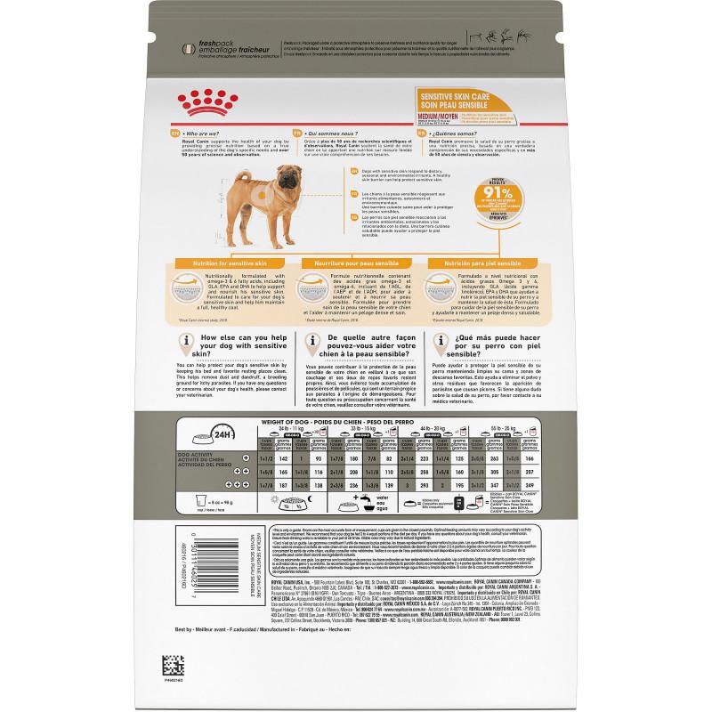 Royal Canin Canine Care Nutrition Adult Medium Sensitive Skin Care Dry Dog Food