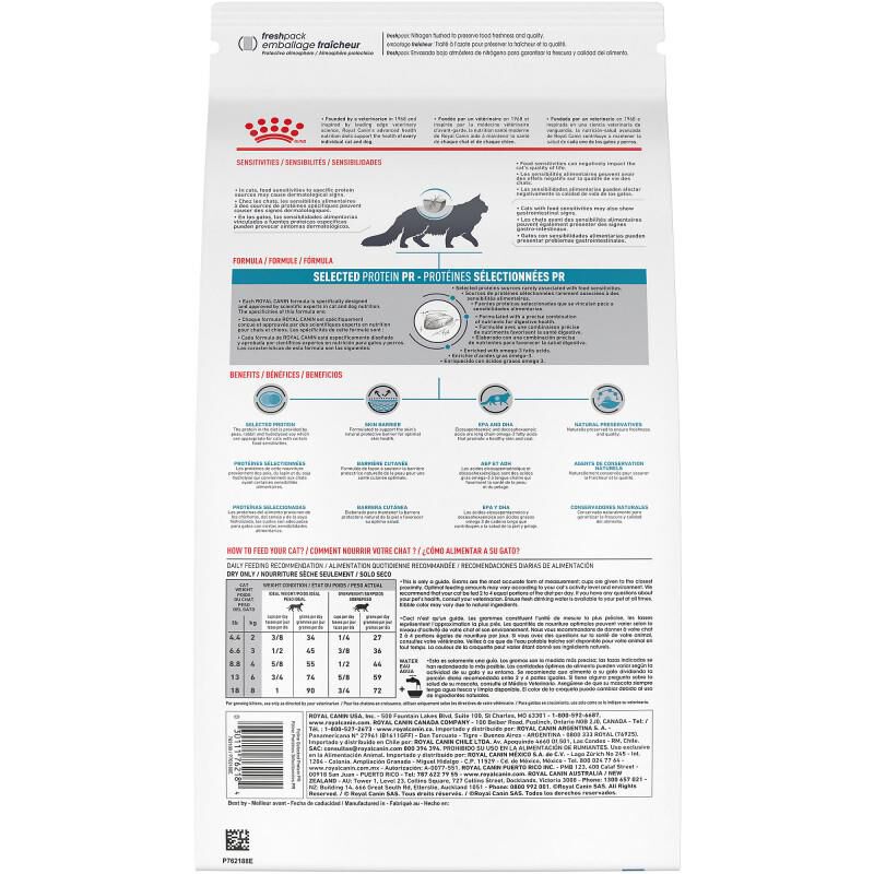 Royal Canin Veterinary Diet Selected Protein Pea & Rabbit Formula Adult Dry Cat Food, 8.8 lb bag