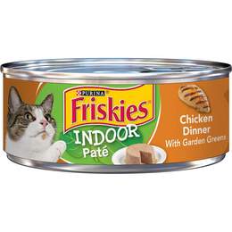 Friskies Classic Indoor Chicken Pate Canned Cat Food, 24 x 5.5 oz cans