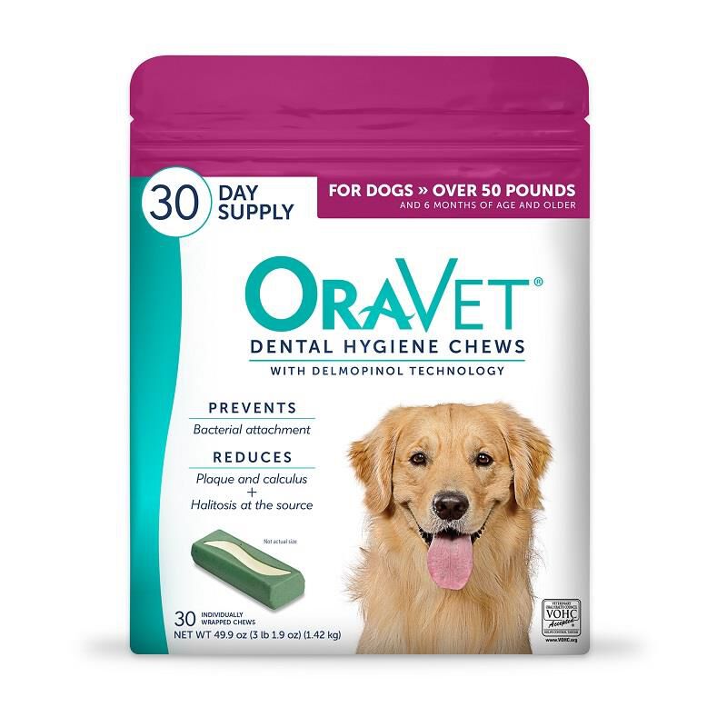 Oravet Dental Chews for Large Dogs Over 50 lbs, 30 ct
