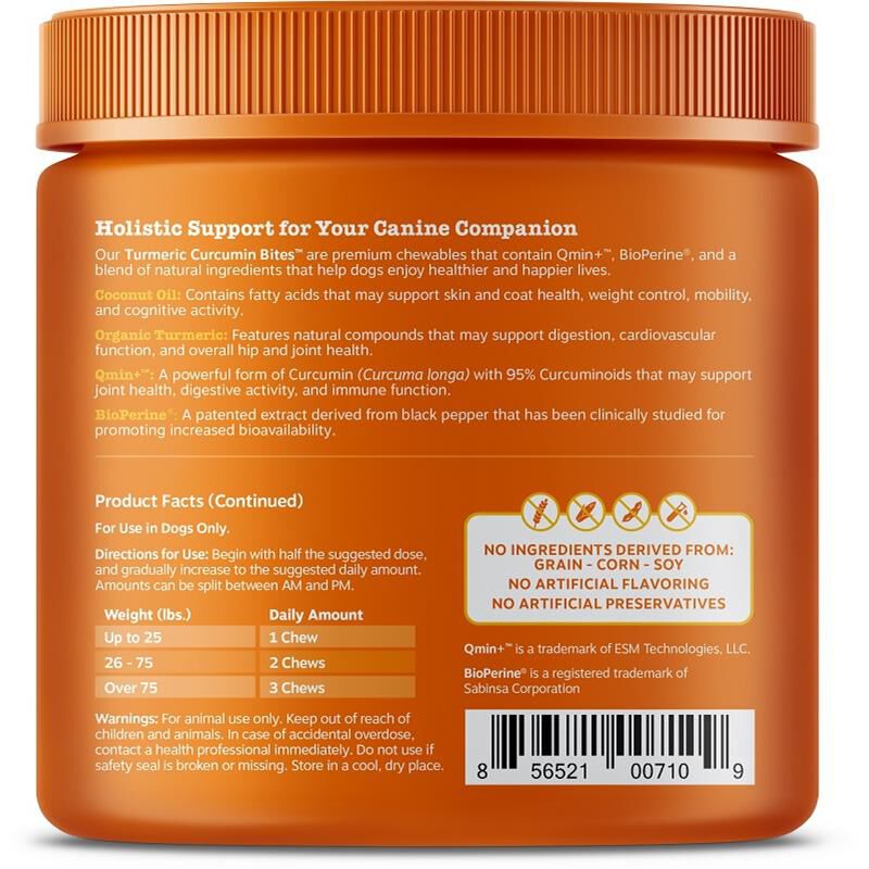 Zesty Paws Turmeric Curcumin Bites Supplement for Dogs Allivet
