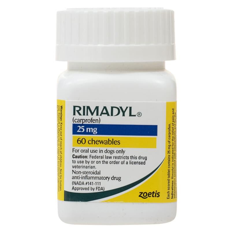 Rimadyl Chewable Tablets 25 mg, 60 Ct.