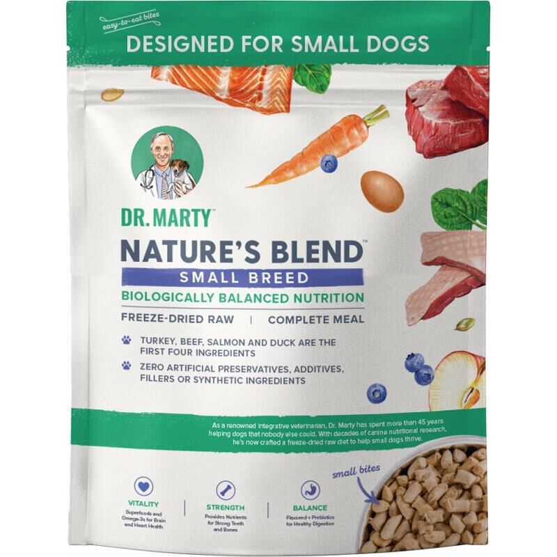 Dr. Marty Nature's Blend Small Breed Freeze-Dried Raw Dog Food, 16 oz