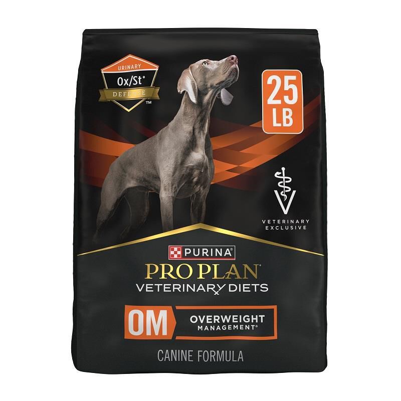 Purina Pro Plan Veterinary Diets OM Overweight Management Canine Formula Dry Dog Food, 25 lb. Bag