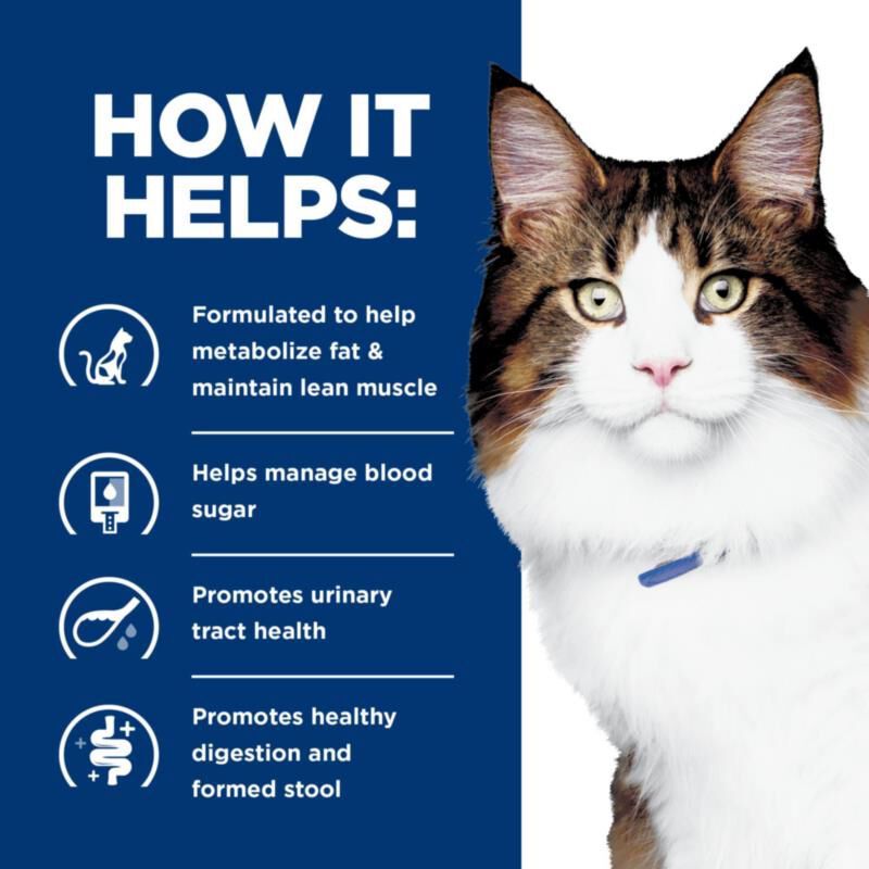 Hill's Prescription Diet w/d Multi-Benefit Digestive/Weight/Glucose/Urinary Management with Chicken Canned Cat Food, 24 x 5.5 oz cans