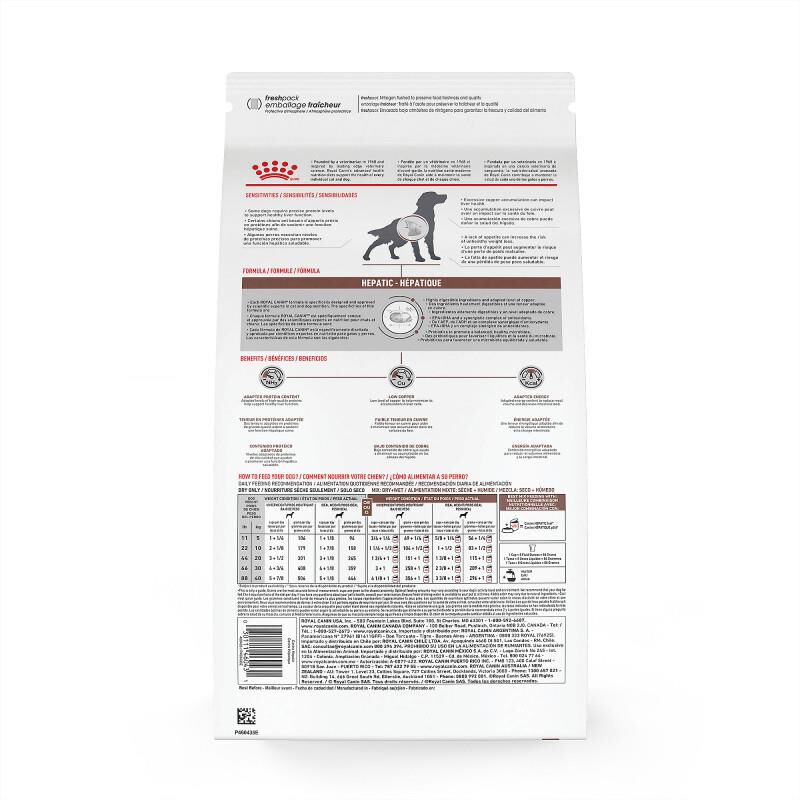 Royal Canin Veterinary Diet Adult Hepatic Dry Dog Food, 26.4 lb bag