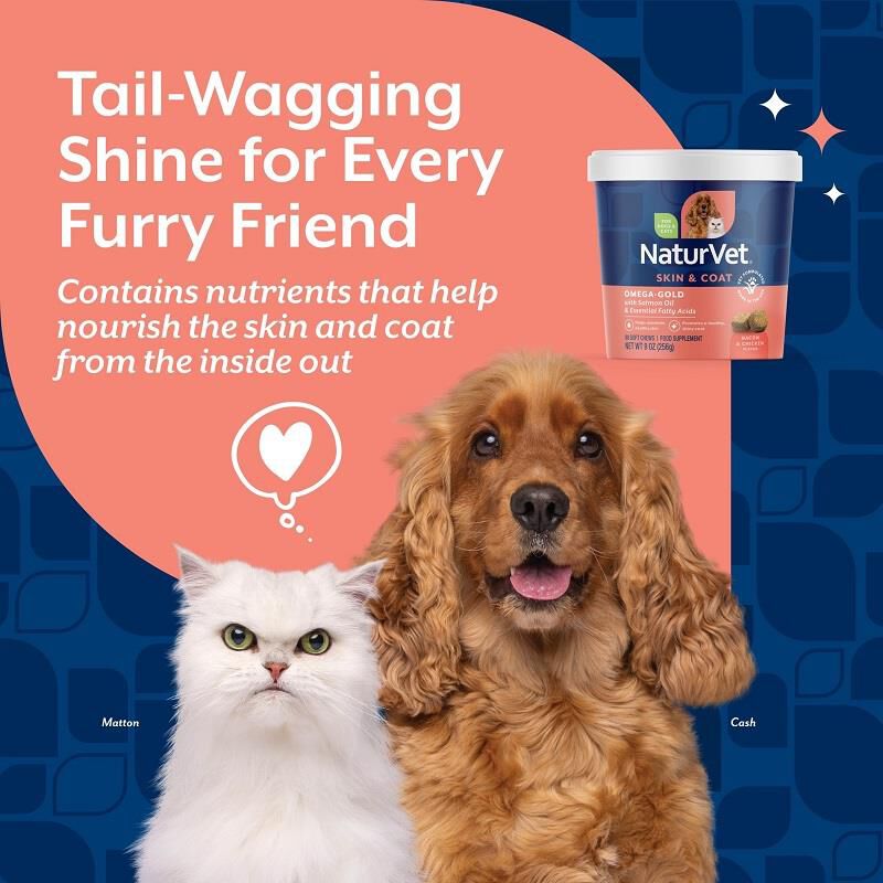 NaturVet Omega Gold Plus Salmon Oil Soft Chews