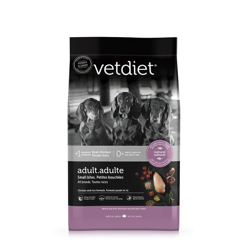 Vetdiet Chicken & Rice Formula Adult Small Bites All Breeds Dry Dog Food