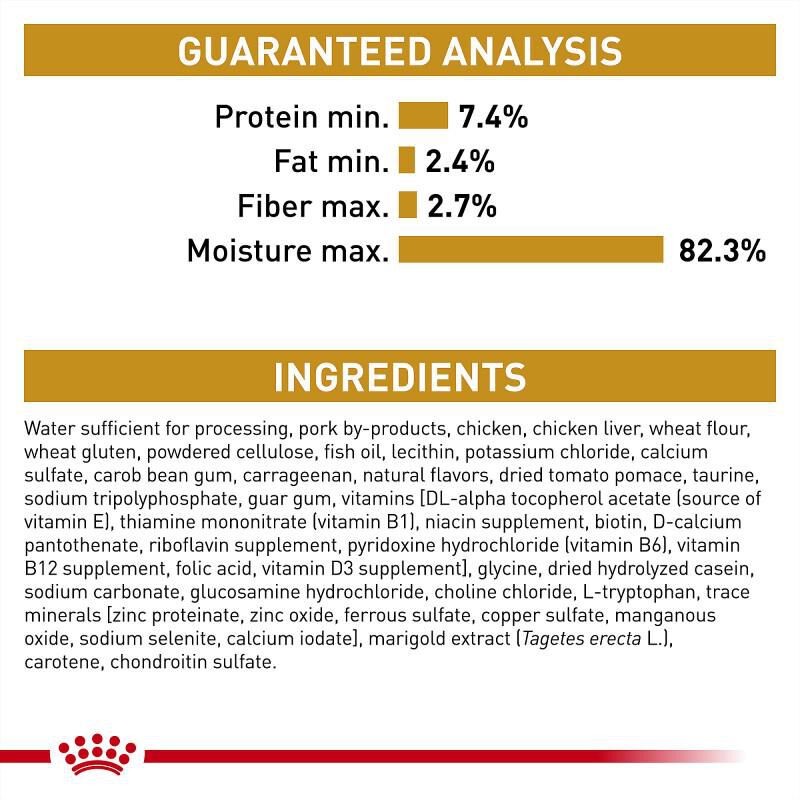 Royal Canin Veterinary Diet Adult Multifunction Urinary SO Aging 7+ and Calm Loaf in Sauce Canned Cat Food, 24 x 5.1 oz cans