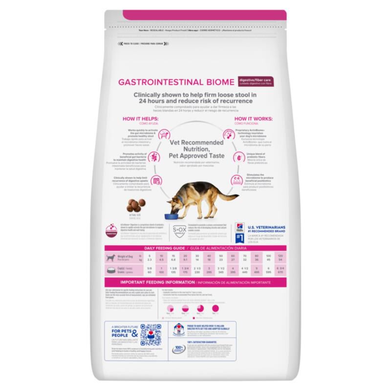 Hill's Prescription Diet Gastrointestinal Biome Digestive/Fiber Care with Chicken Dry Dog Food