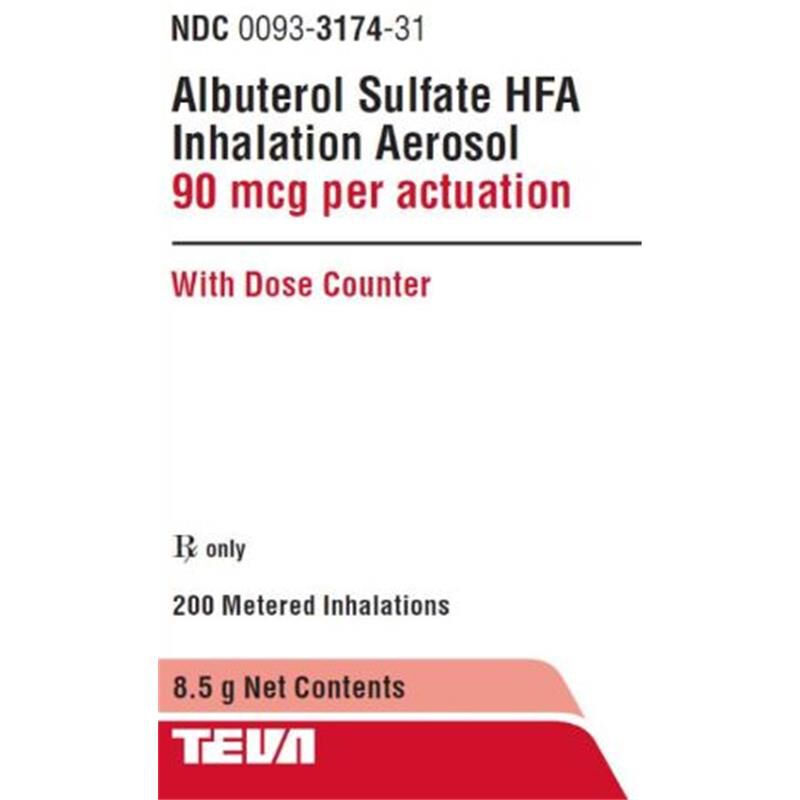 Albuterol metered dose inhaler