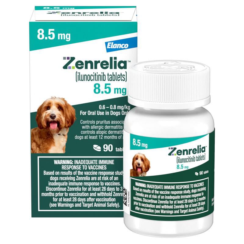 Zenrelia (ilunocitinib) Tablets for Dogs, 8.5 mg 90 ct