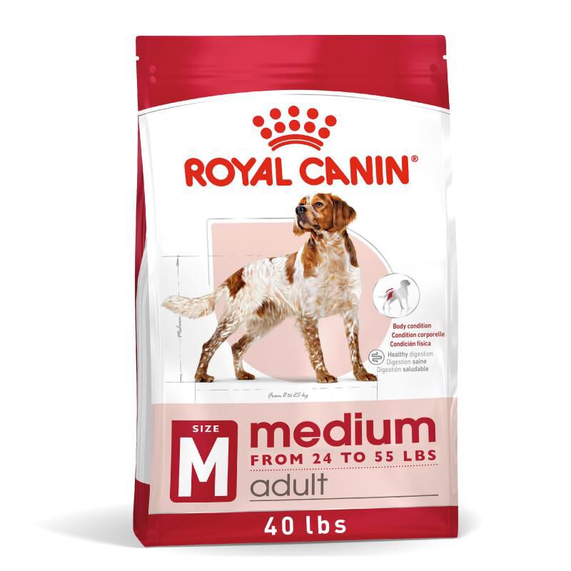 Royal Canin Size Health Nutrition Medium Adult Dry Dog Food, 40 lb bag