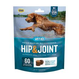 VetIQ Hip & Joint Chicken Flavored Soft Chews for Dogs, 60 ct