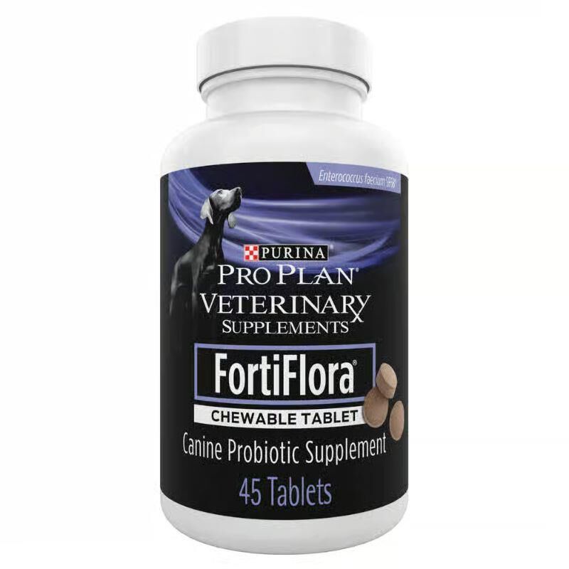 Purina Pro Plan Veterinary Supplements FortiFlora Chewable Tablets for Dogs, 45 Ct.