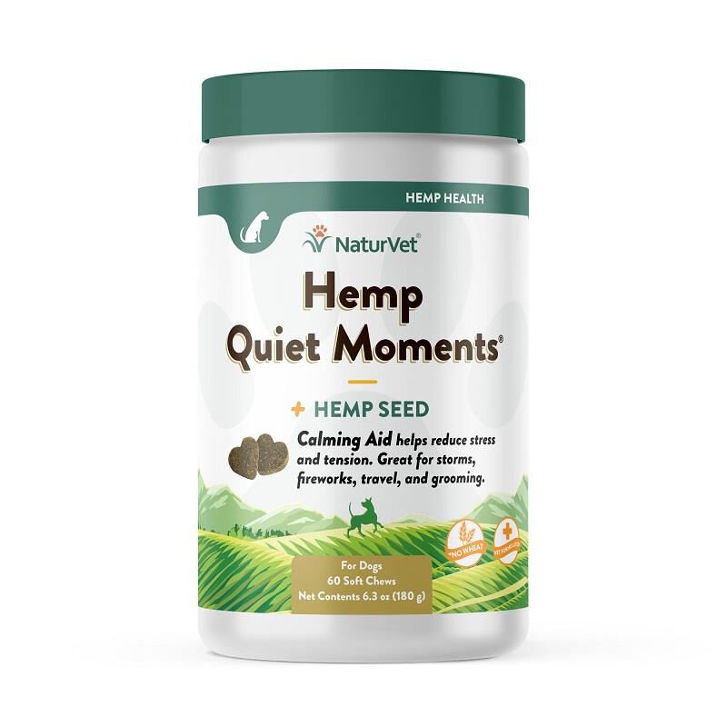 NaturVet Hemp Quiet Moments Plus Hemp Chews for Dogs Allivet