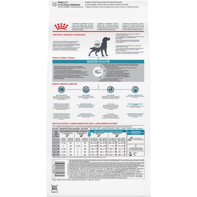 Royal Canin Veterinary Diet Selected Protein Potato & Duck Adult Dry Dog Food, 25 lb bag