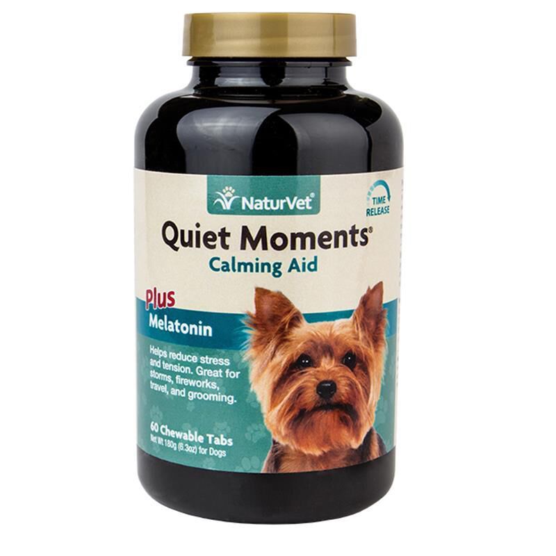 NaturVet Quiet Moments Calming Aid chewable tabs for dogs and cats