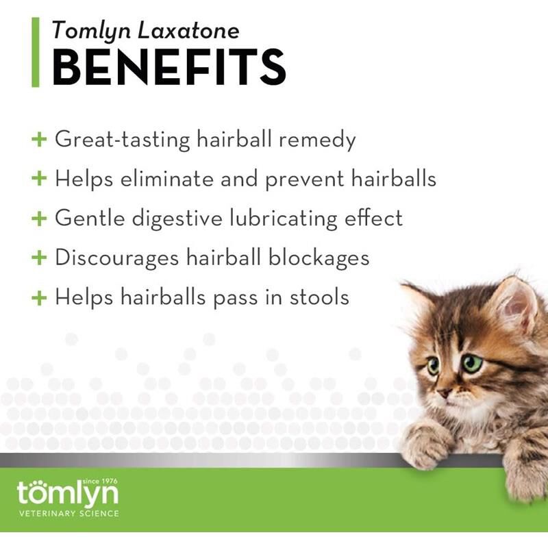 Tomlyn Laxatone Hairball Remedy Chews for Cats, 60 Count