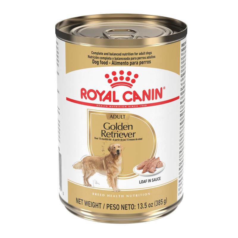 Royal Canin Breed Health Nutrition Golden Retriever Adult Loaf in Sauce Canned Dog Food, 24 x 13.5 oz cans