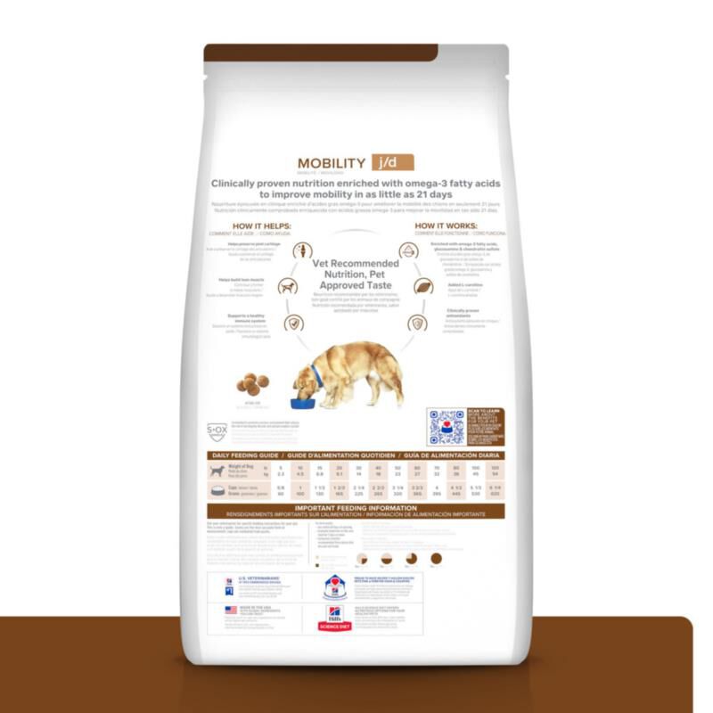Hill's Prescription Diet j/d Joint Care Chicken Flavor Dry Dog Food, 27.5 lbs