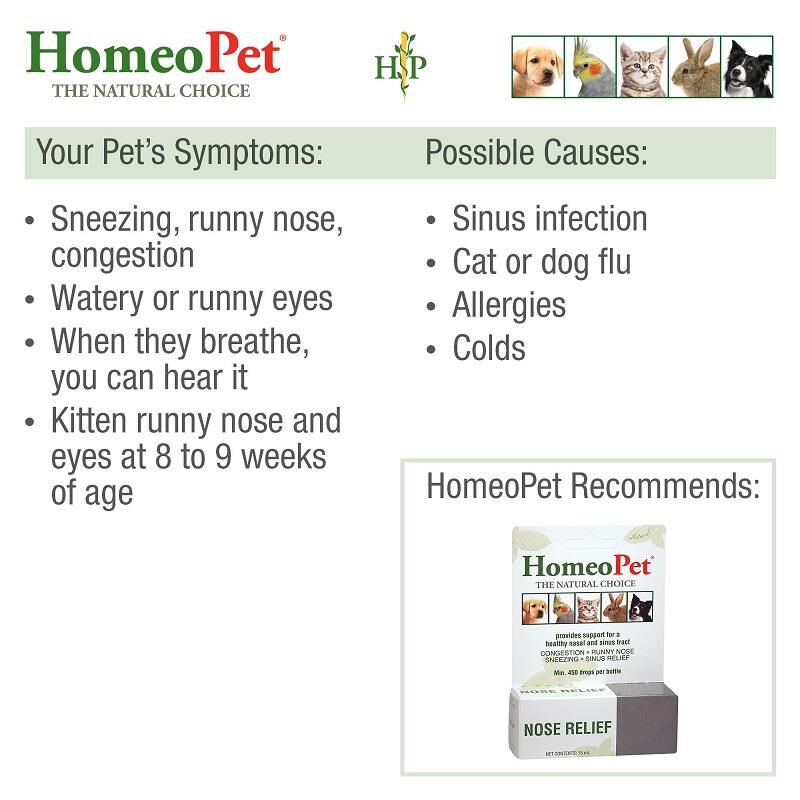 Order Homeopet Nose Relief 15 mL for dogs and cats online now