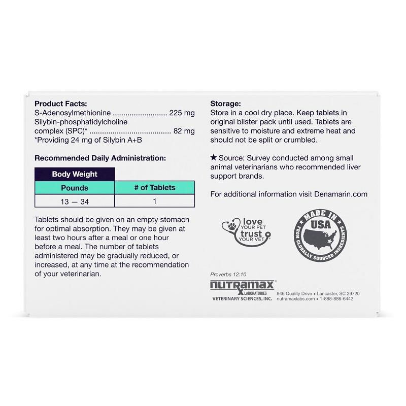 Denamarin Medium Dogs 30 Ct. (Blister Pack Box)