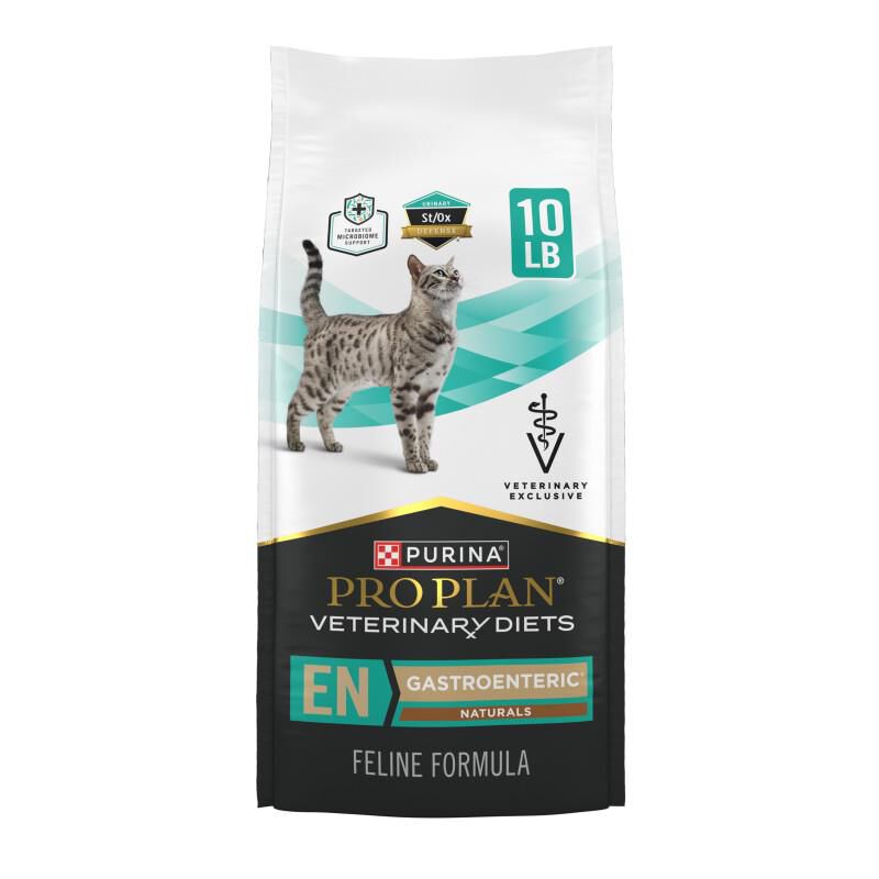 Purina Pro Plan Veterinary Diets EN Gastroenteric Naturals Feline Formula Dry Food, 10 lbs