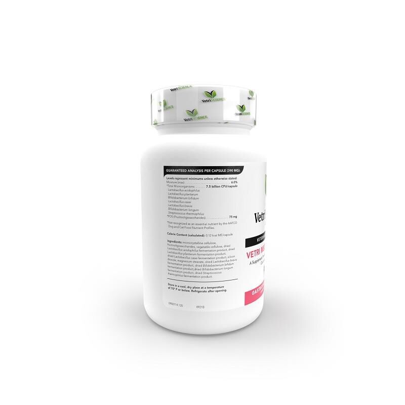 VetriScience Vetri Mega Probiotic 120 Capsules for dogs and cats